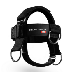 Exxentric head gear for neck training.